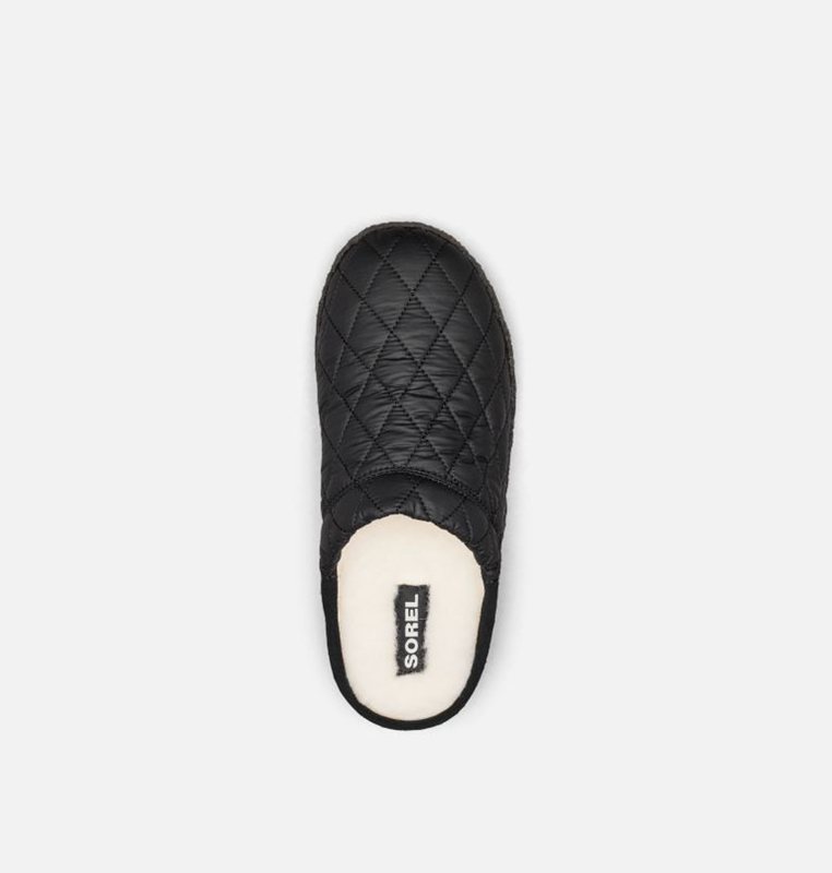 Womens Slippers Black - Sorel Nakiska™ Scuff - 241-VENQSM